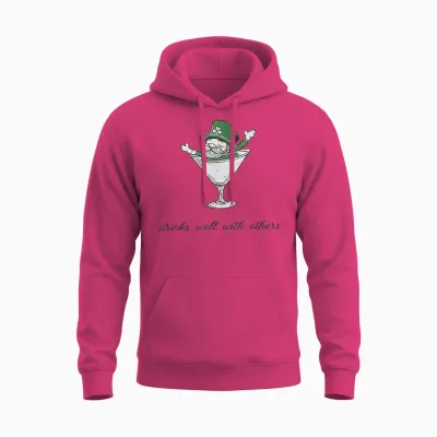 Leprechaun Martini Cocktail St Patrick's Day Unisex Hoodie - Heliconia