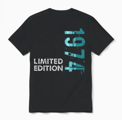 1974 Limited Edition Unisex T-Shirt - Black
