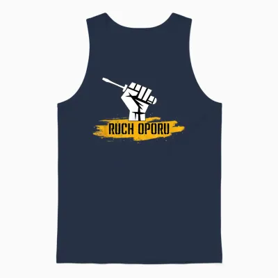 Ruch Oporu Hand with Screwdriver Polish Electrician Unisex Tank Top - Navy