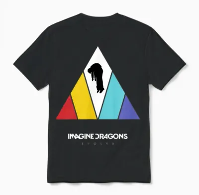 Imagine Dragons Triangle Logo Black Unisex T-Shirt - Black