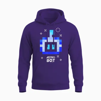 Astro Bot Rescue Mission Astro Bot Portrait Video Game Unisex Hoodie - Purple