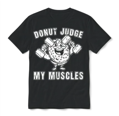 Fitness Donut Funny Donut Gym Unisex T-Shirt - Black