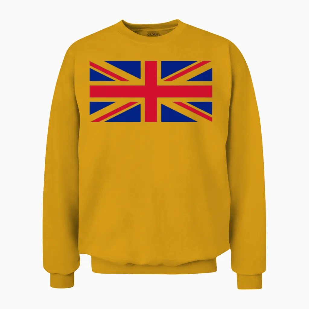 Uk Unisex Sweatshirt in Gold