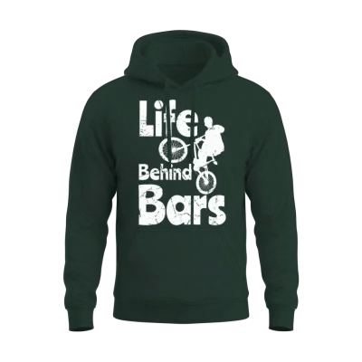 Life Behind Bicycle Bars Bmx Unisex Hoodie - Forest
