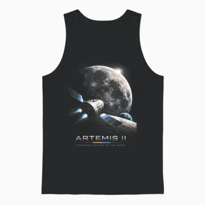 Artemis 2026 Raketenstart Mission Zum Mond Artemis 2 Unisex Tank Top - Black