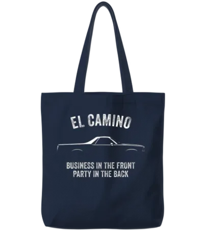 El Camino Slogan W Tote Bags - Navy