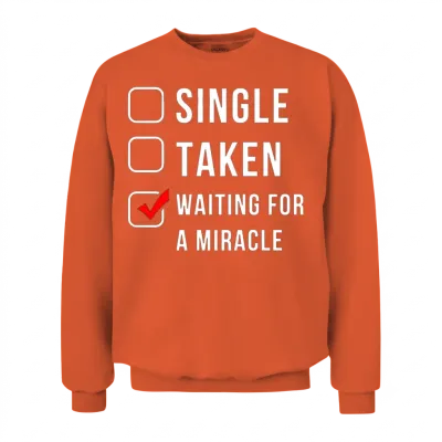 Funny Single Unisex Sweatshirt - Orange