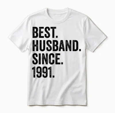 Best Husband Since 1991 | 35 Anniversaire Mariage 35 Ans Unisex T-Shirt - White