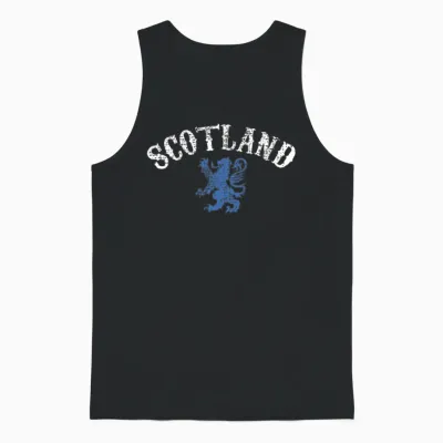 Scotland Lion Rampant Unisex Tank Top - Black