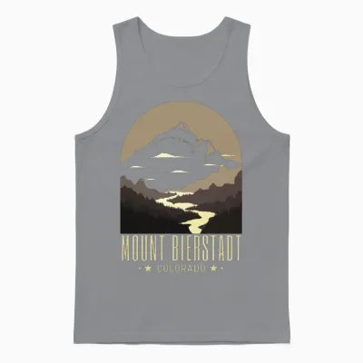 Mt. Bierstadt, Fourteener Unisex Tank Top - Sport Grey