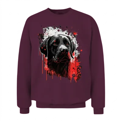 Labrador Dog Unisex Sweatshirt - Maroon