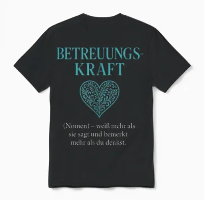 T-Shirt with German Text Unisex T-Shirt - Black