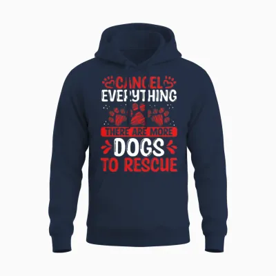 Foster Dogs Rescuer Shelter Dog Adopt Dog Funny Unisex Hoodie - Navy