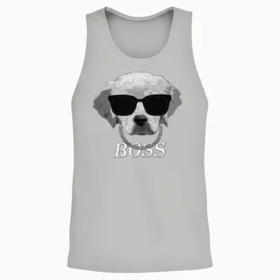 Boss Dog Unisex Tank Top - Ash