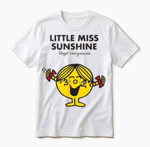 Mr. Men Little Miss Sunshine Unisex T-Shirt in White