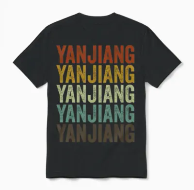 Yanjiang China Retro Vintage Unisex T-Shirt - Black