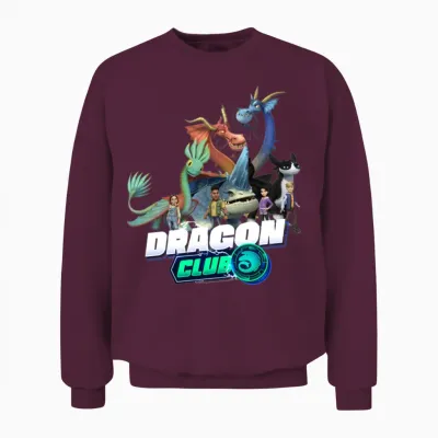Dragons: the Nine Realms Dragon Club Members Unisex Sweatshirt - Maroon