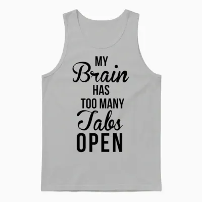 Brain Tabs Unisex Tank Top - Ash