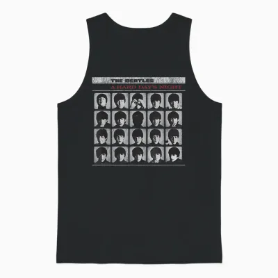 Offizielles the Beatles a Hard Day's Night Band Album Cover Unisex Tank Top - Black