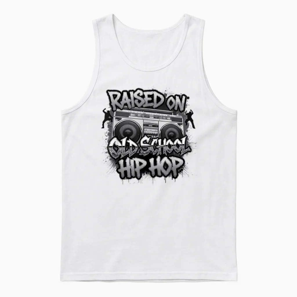 Hiphop Geschenk Für Jungs Mädchen Freestyle Graffiti Music Unisex Tank Top in White