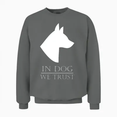 In Dog We Trust Unisex Sweatshirt - Graphite Heather