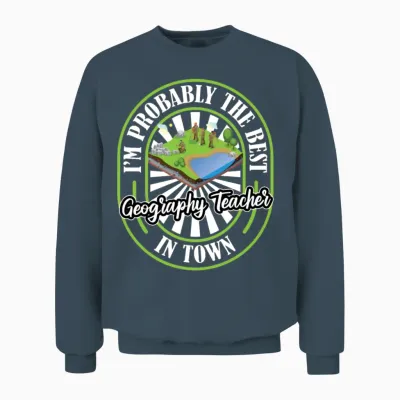 Geography Funny Unisex Sweatshirt - Dark Heather