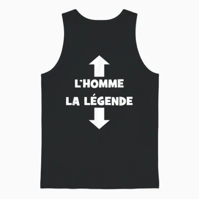 Men's Birthday Gift Original Humour Funny the Legend Unisex Tank Top - Black
