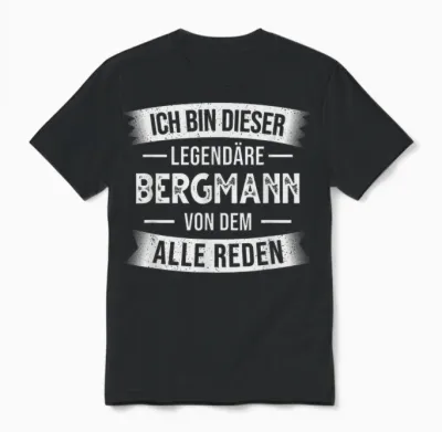 Bergbau Bergarbeiter Ich Bin Dieser Legendäre Bergmann T-Shirt, Black Unisex T-Shirt - Black