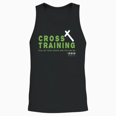 Christian Training Pun Christian Design Unisex Tank Top - Black