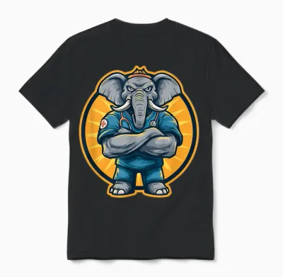 Soins Aux éléphants Unisex T-Shirt - Black