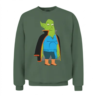 Unisex Contrast Unisex Sweatshirt - Military Green