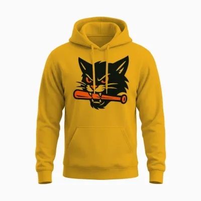 Lake Cliff Strays - Cat Logo Unisex Hoodie - Gold