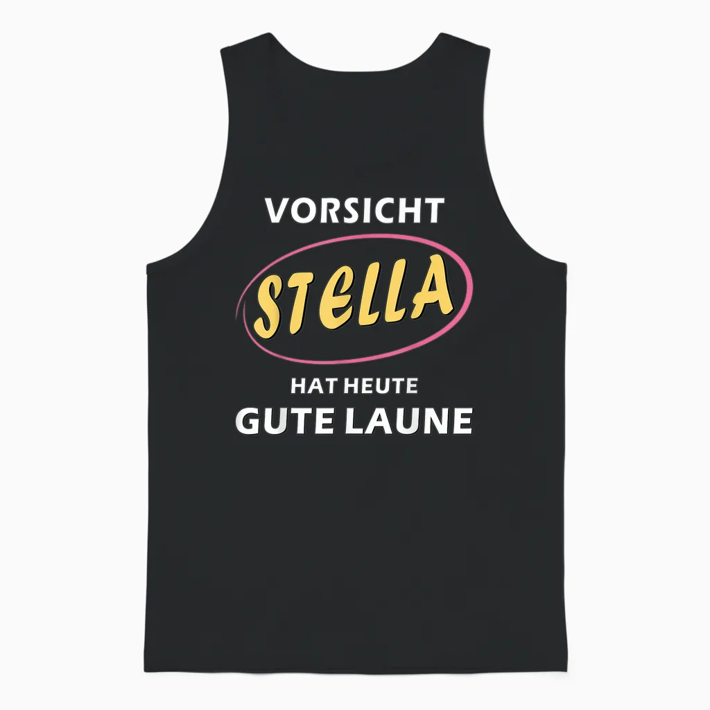 Stella First Name Girls Women Gift Ideas for Stella T-Shirt, Black Unisex Tank Top in Black