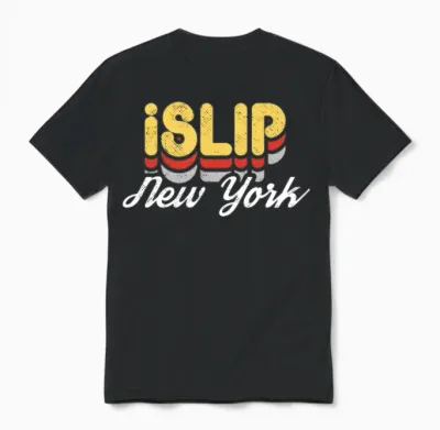 Retro Islip New York Unisex T-Shirt - Black