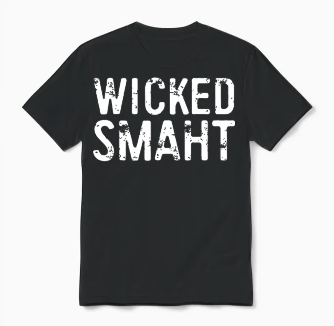 Wicked Smaht Boston Unisex T-Shirt in Black