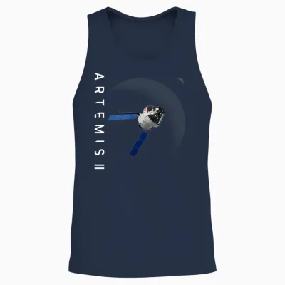 Nasa Artemis Ii Orion Mond Mission Unisex Tank Top - Navy
