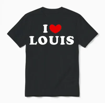 I Love Louis, Ich Liebe Louis Unisex T-Shirt - Black