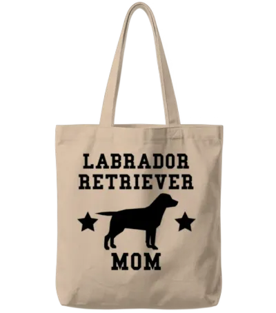 Labrador Retriever Mom Tote Bags - Natural