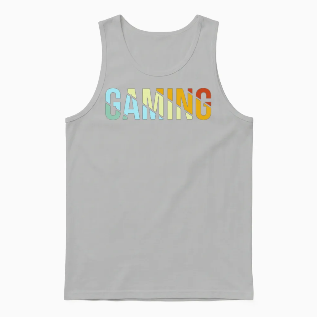 Gaming Retro Unisex Tank Top in Ash