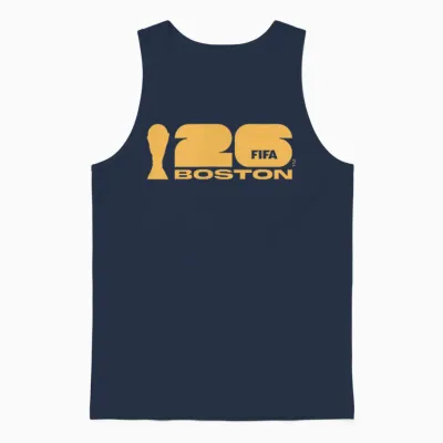 Poster De La Coupe Du Monde De La Fifa 26 à Boston Unisex Tank Top - Navy