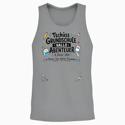 Abschiedsgeschenk Grundschule 4. Klasse Unterschriften Unisex Tank Top - Sport Grey