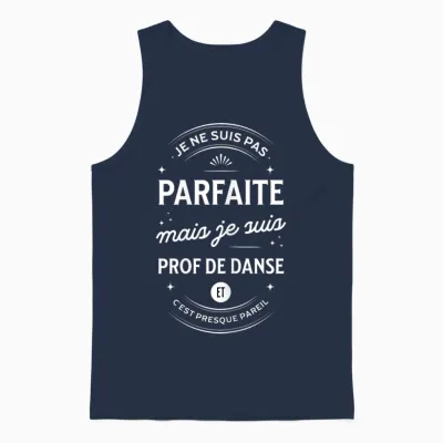 Gift Idea Dance Teacher Humor Dancer Woman T-Shirt, Black, Female X-Small Unisex Tank Top - Navy