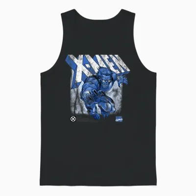 Marvel X-Men Beast T-Shirt, Grey, S Unisex Tank Top - Black