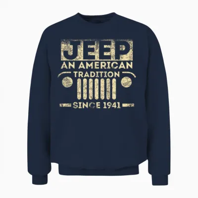 Vintage Jeep - Since 1941 Funny Jeep Lover Gift Unisex Sweatshirt - Navy