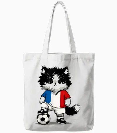 French Flag Men Women Children France Tote Bags - White