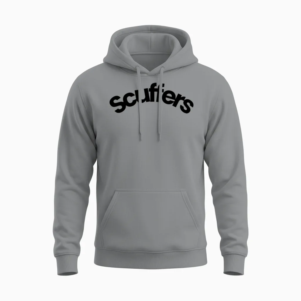 Scuffers Hoodie for Men and Women Unisex Hoodie in Sport Grey