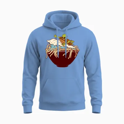 Ramen Wave Unisex Hoodie - Carolina Blue