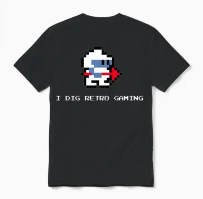I Dig Retro Gaming Unisex T-Shirt - Black