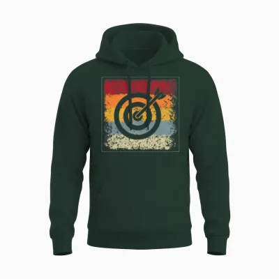 Darts Retro Unisex Hoodie - Forest