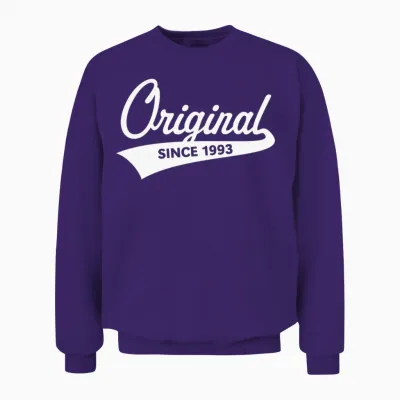 Original Since 1993 (year of Birth, Birthday / W) Unisex Sweatshirt - Purple